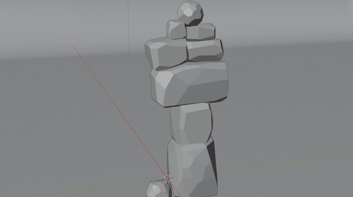 Stylized Rocks Low-poly Free low-poly 3D model_5