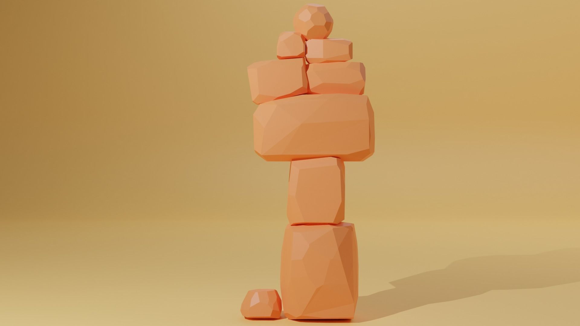 Stylized Rocks Low-poly Free low-poly 3D model_2