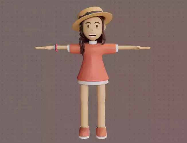 Stacy Character 3D Character by Yoshiki