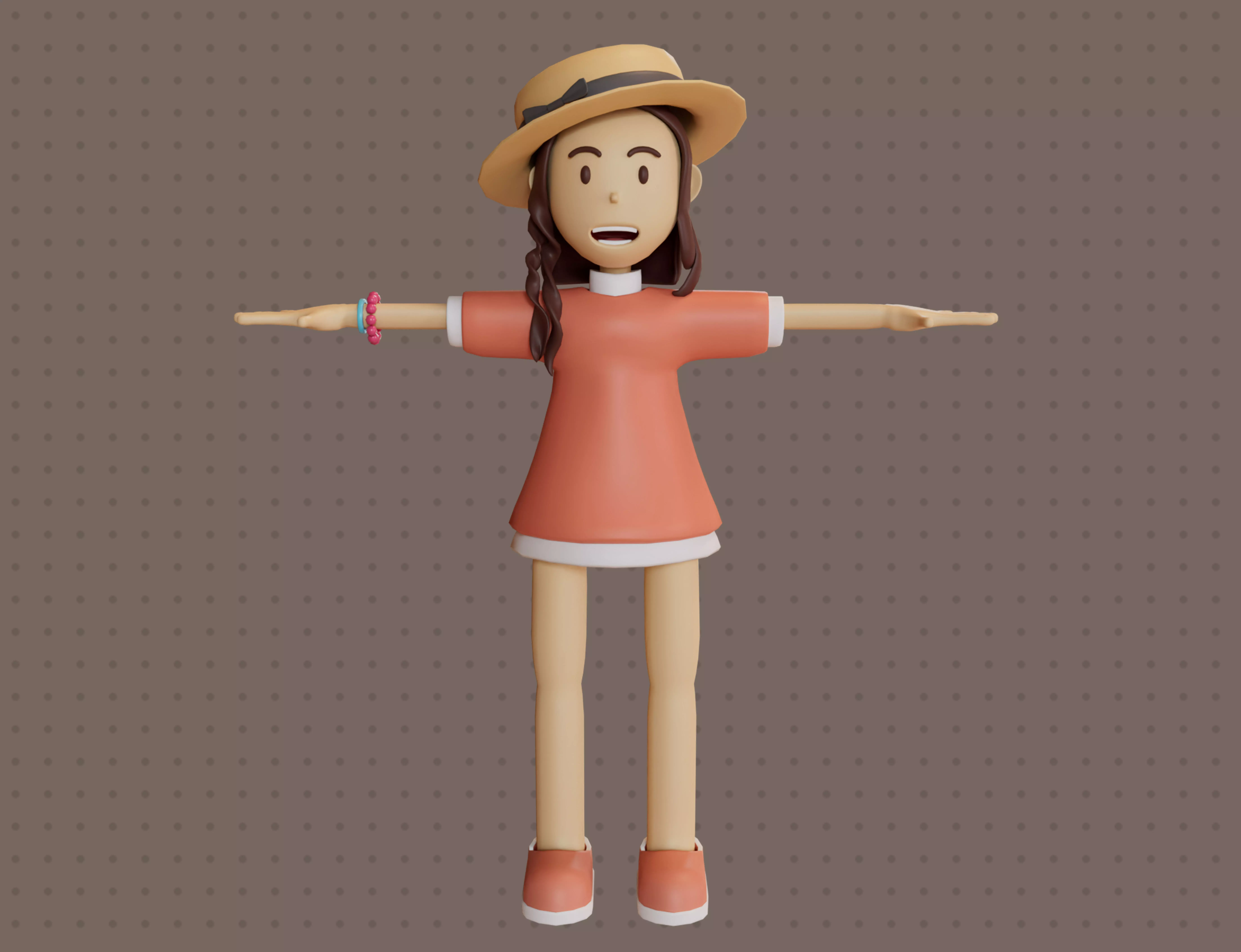 Stacy Character 3D Character by Yoshiki 3D model_0