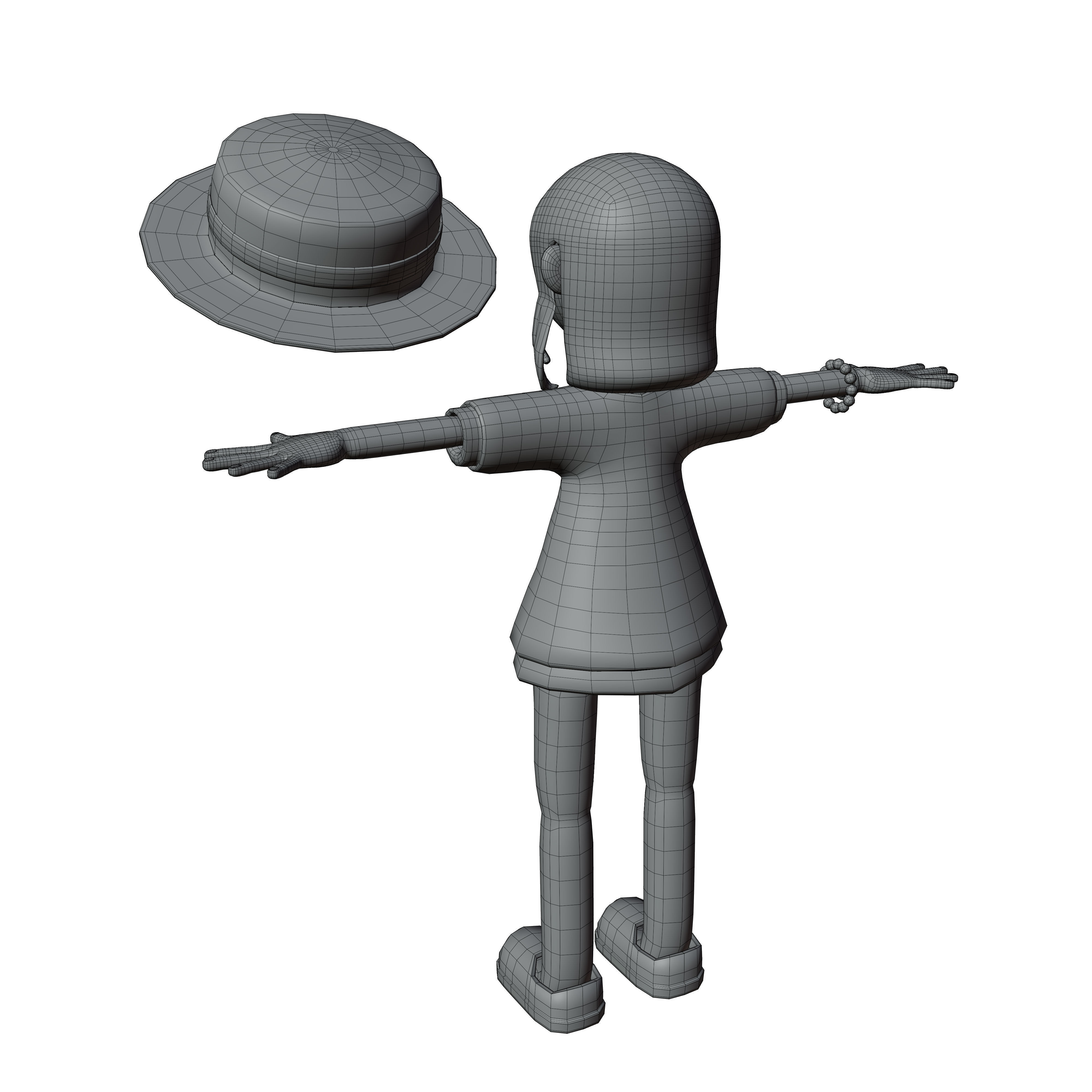 Stacy Character 3D Character by Yoshiki 3D model_9