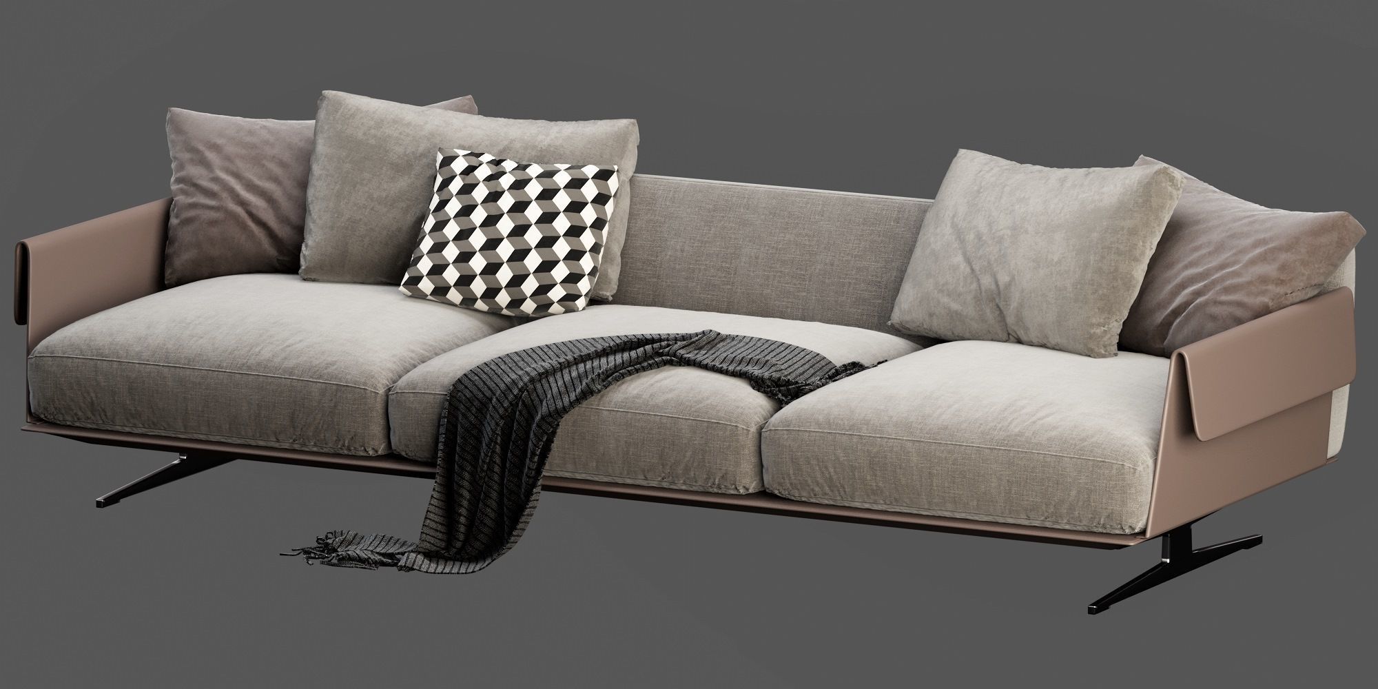 Flexform Bretton 3D model_10