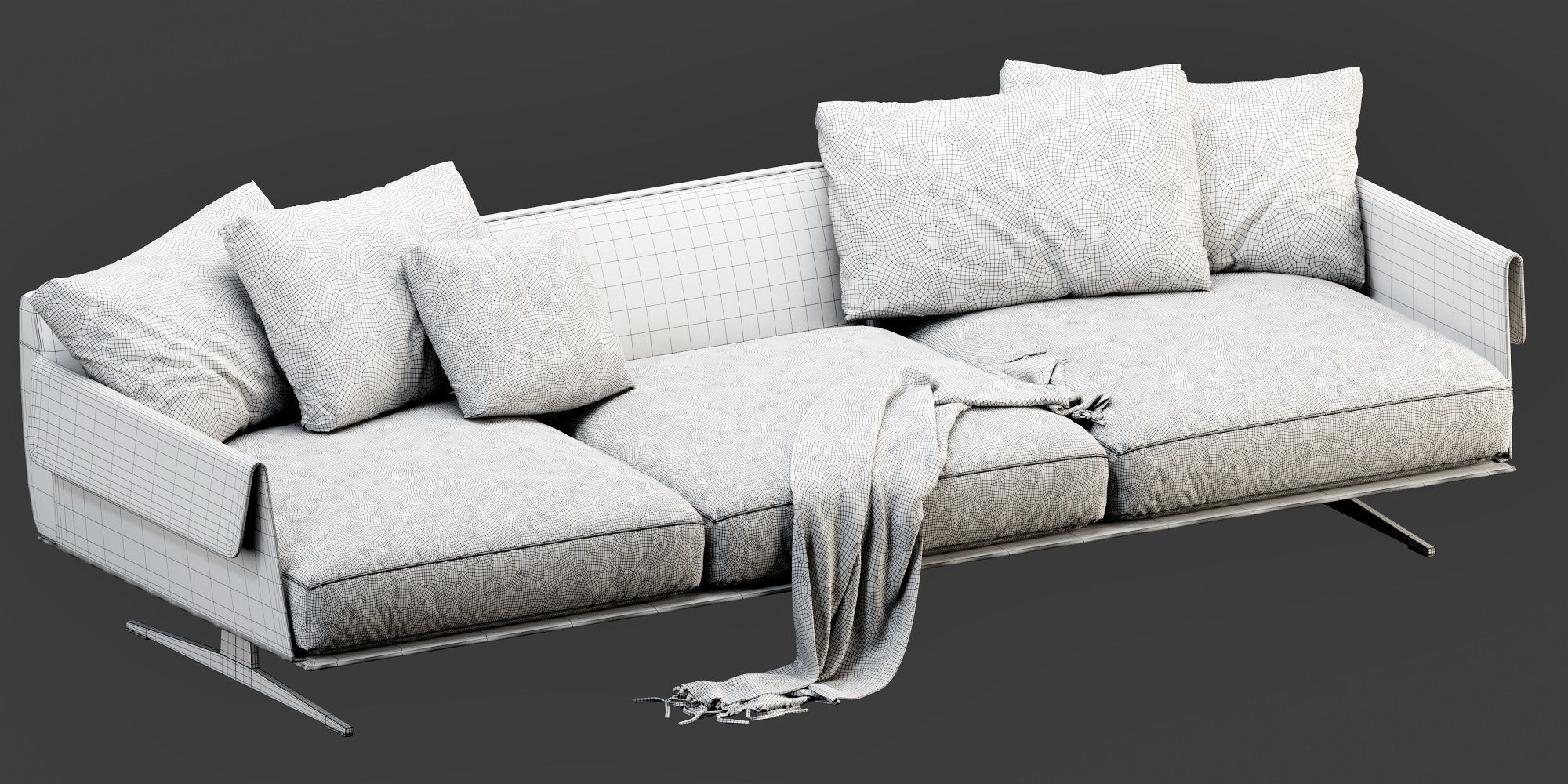 Flexform Bretton 3D model_12