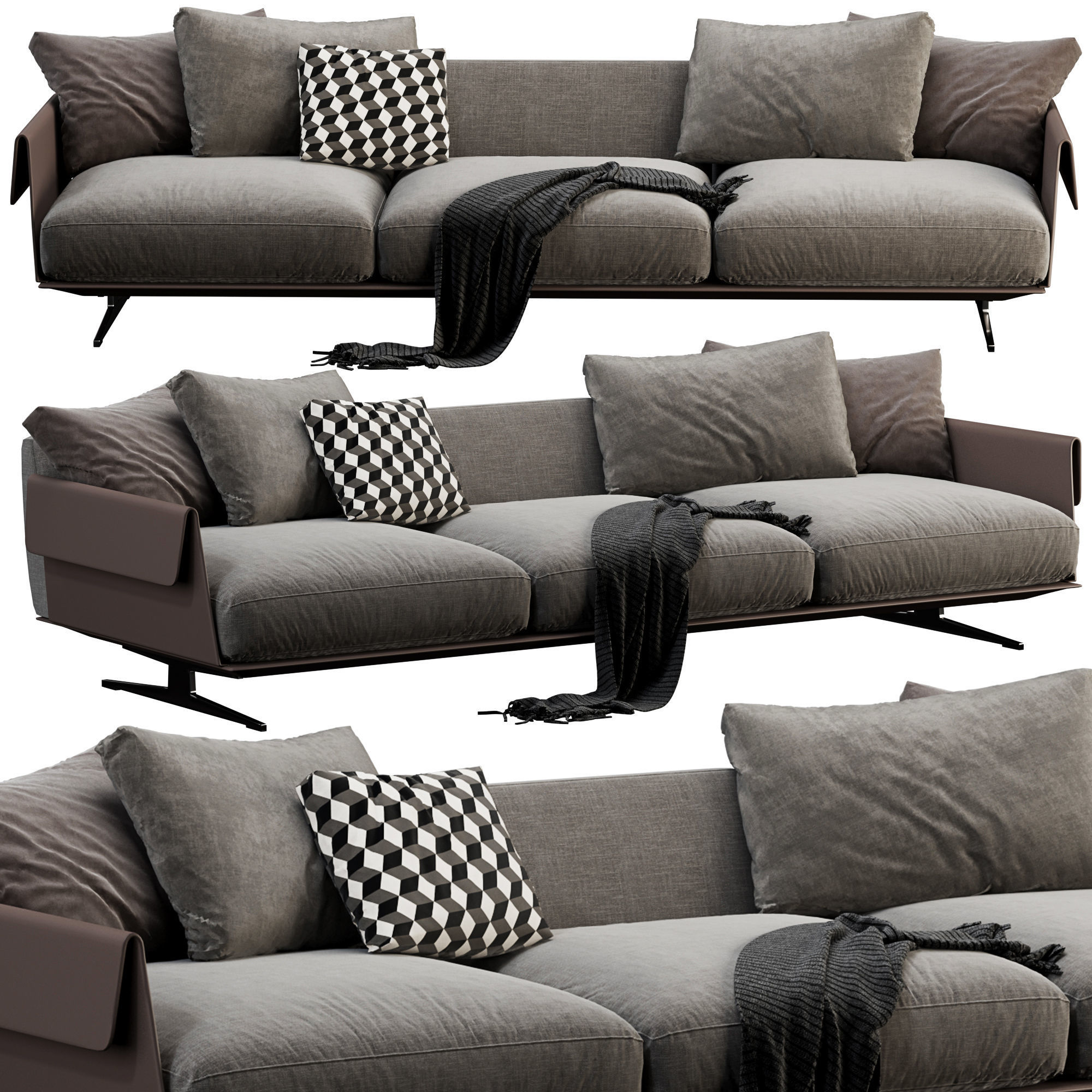 Flexform Bretton 3D model_1