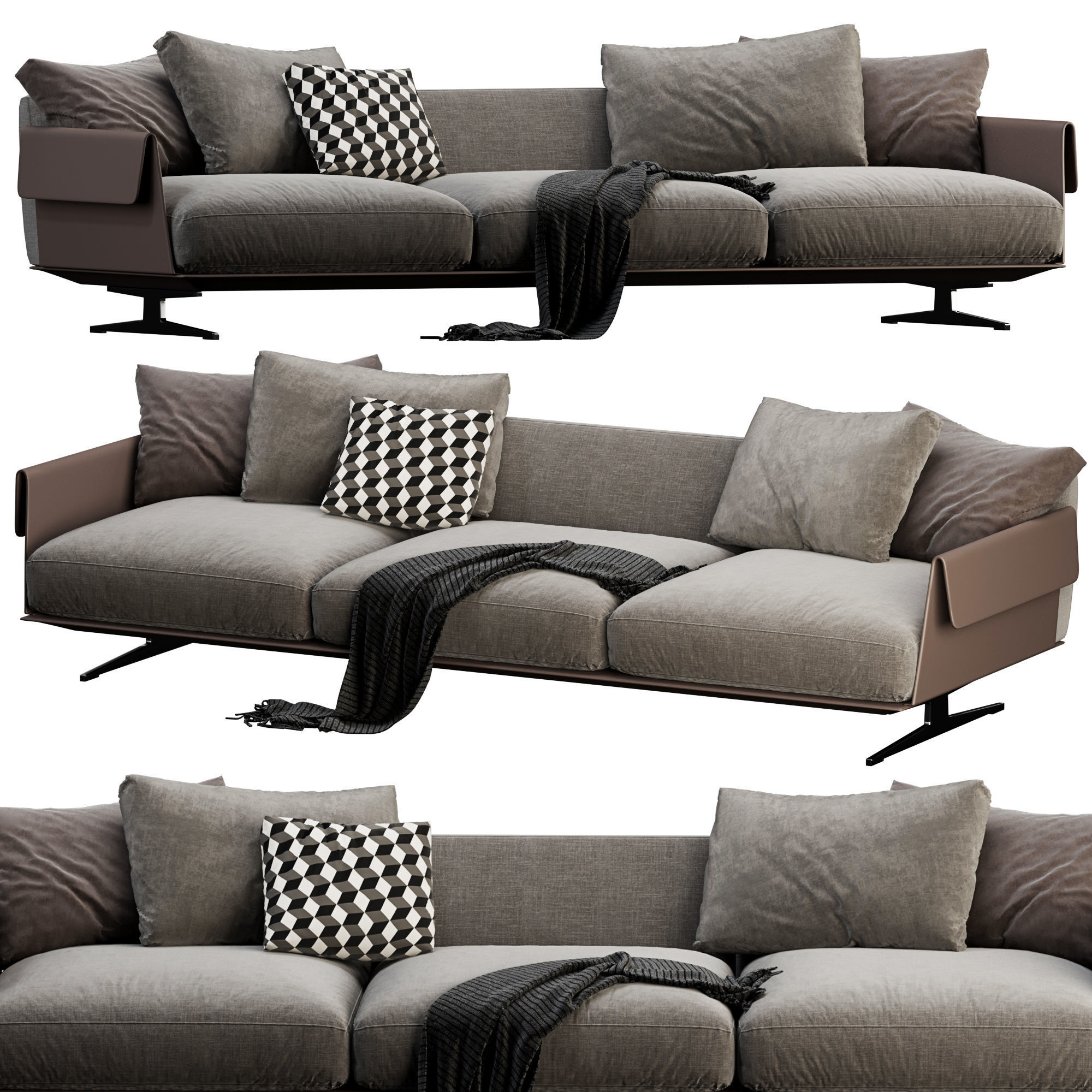 Flexform Bretton 3D model_4