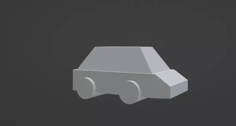 low poly car 3D model_0
