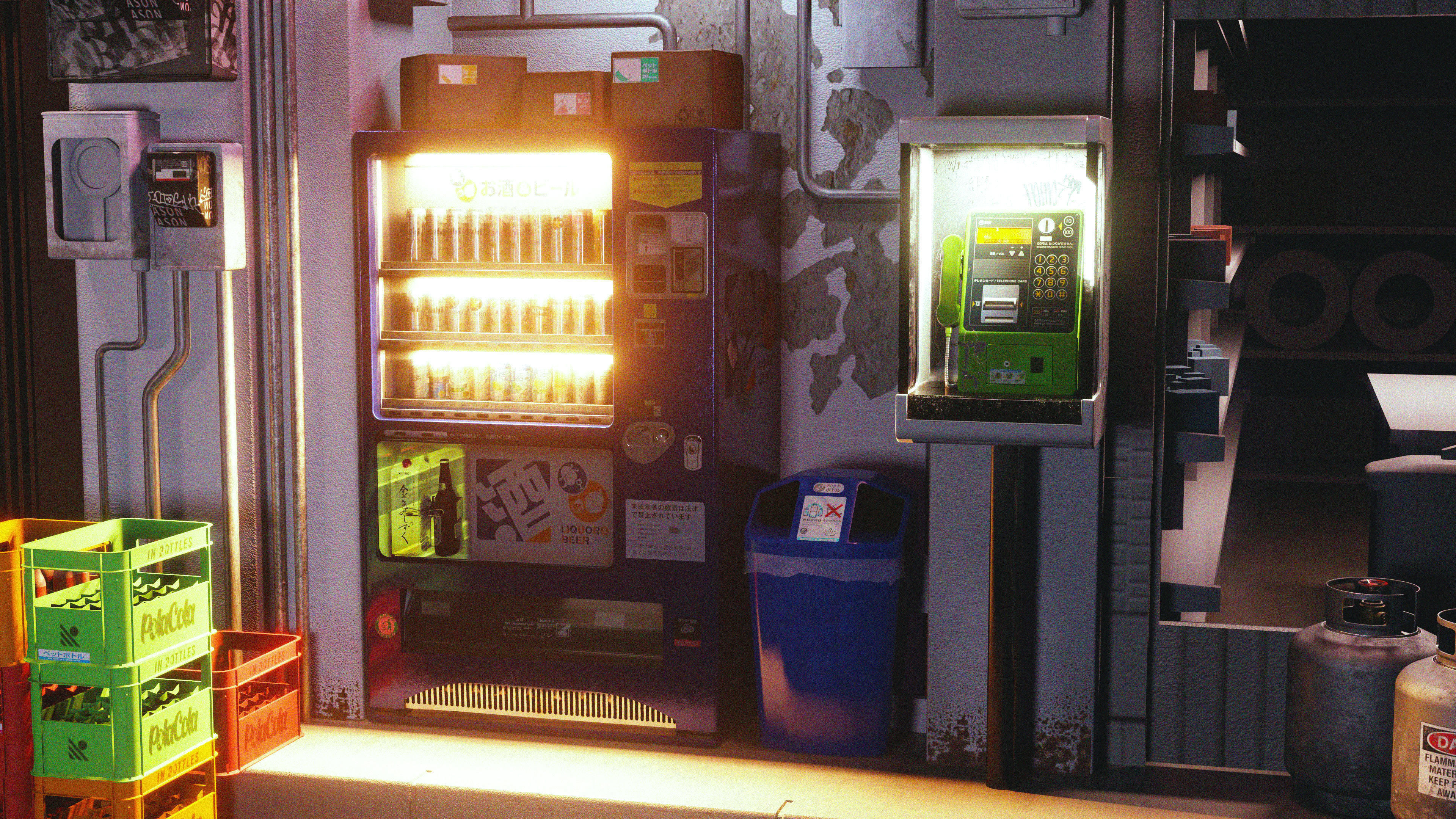 Japenese Street Scene  3D model_12