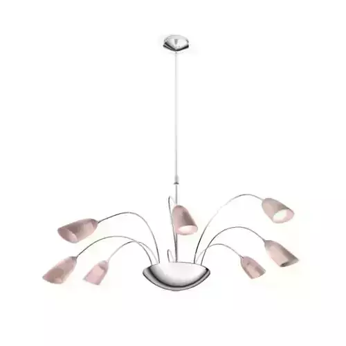 Hanging Lamp With Eight Lights 3D model
