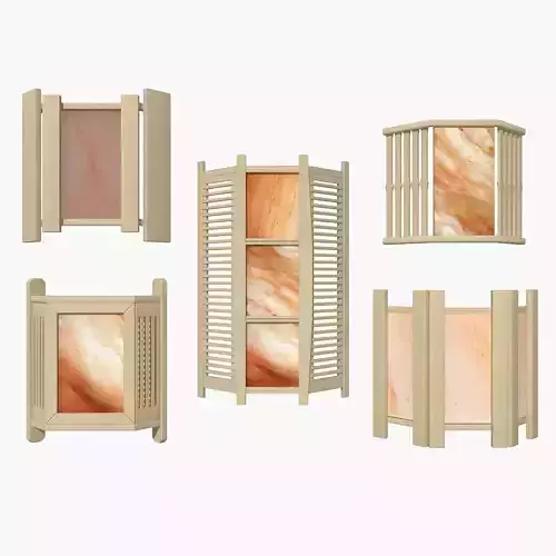 Sauna Light Set 02 3D model