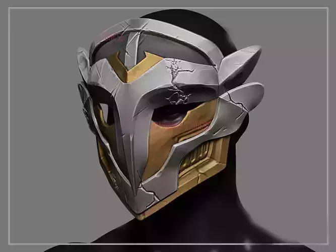 Arcane Firelight Leader Mask - LoL League of Legends  3D print model