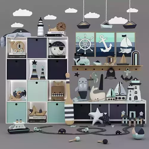 toys and furniture set