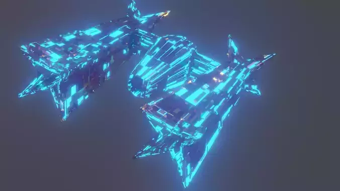 spaceship golden starship in night sky