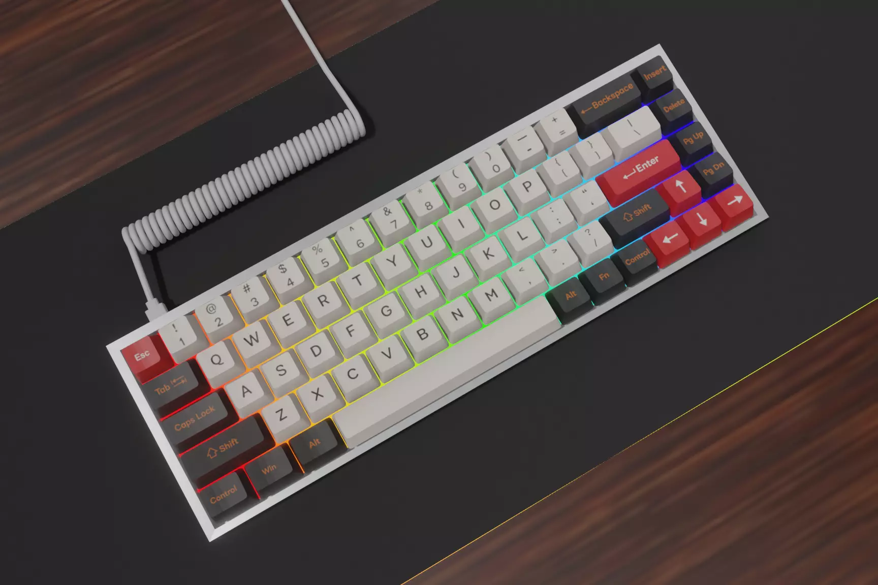 mechanical keyboard 3D model_0