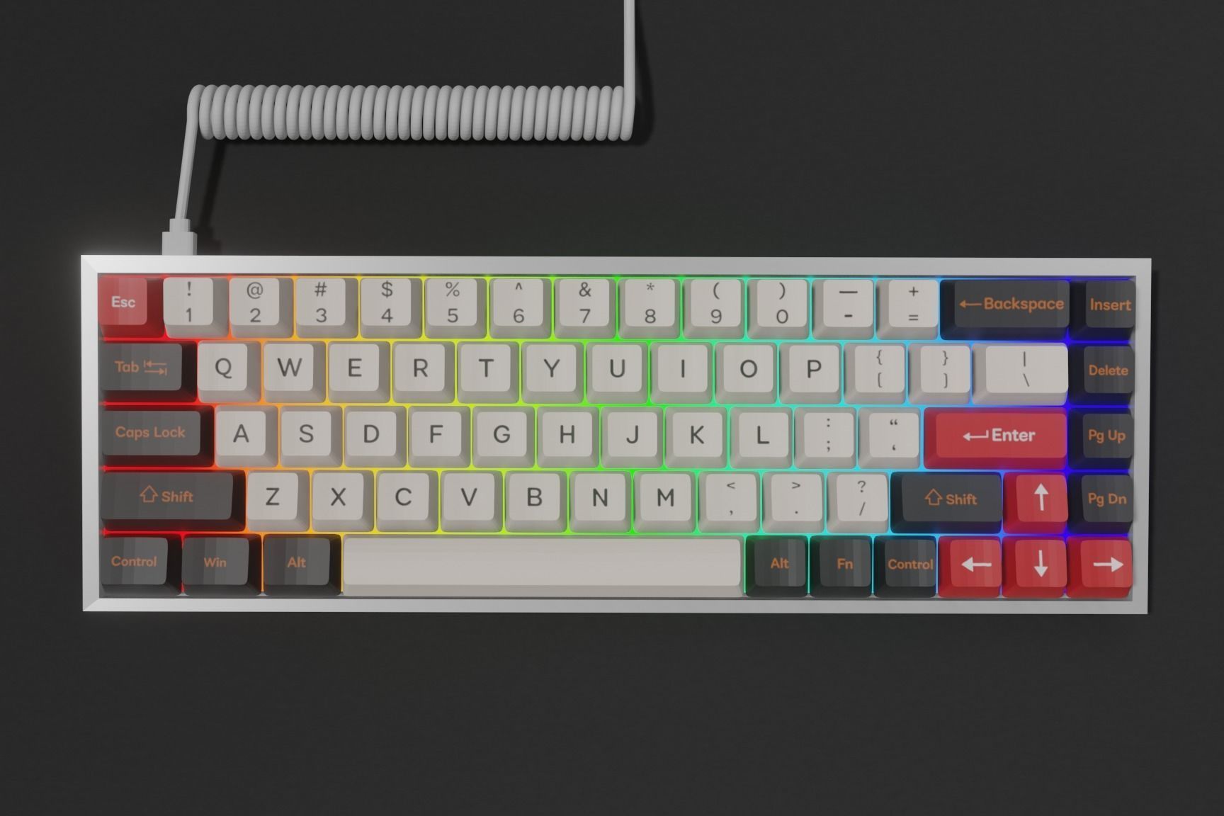 mechanical keyboard 3D model_1