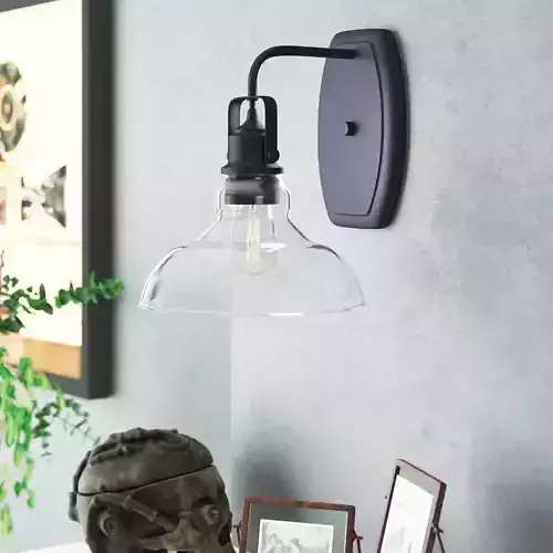 Mcquay Light Dimmable Black Armed Sconce Free 3D model
