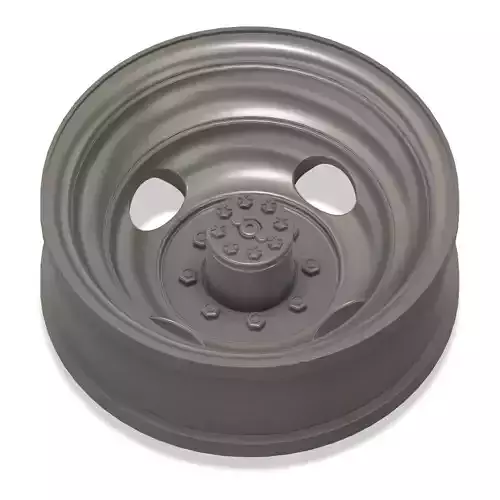 3d printable truck wheels dual rear 3D print model