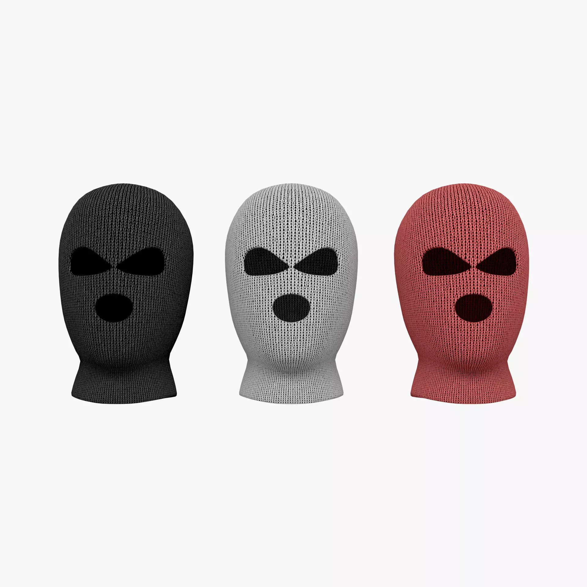 Balaclava mask 3D model_0