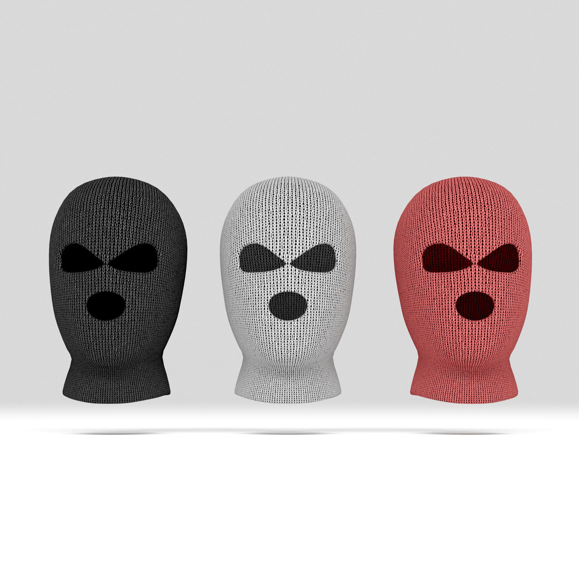 Balaclava mask 3D model_1