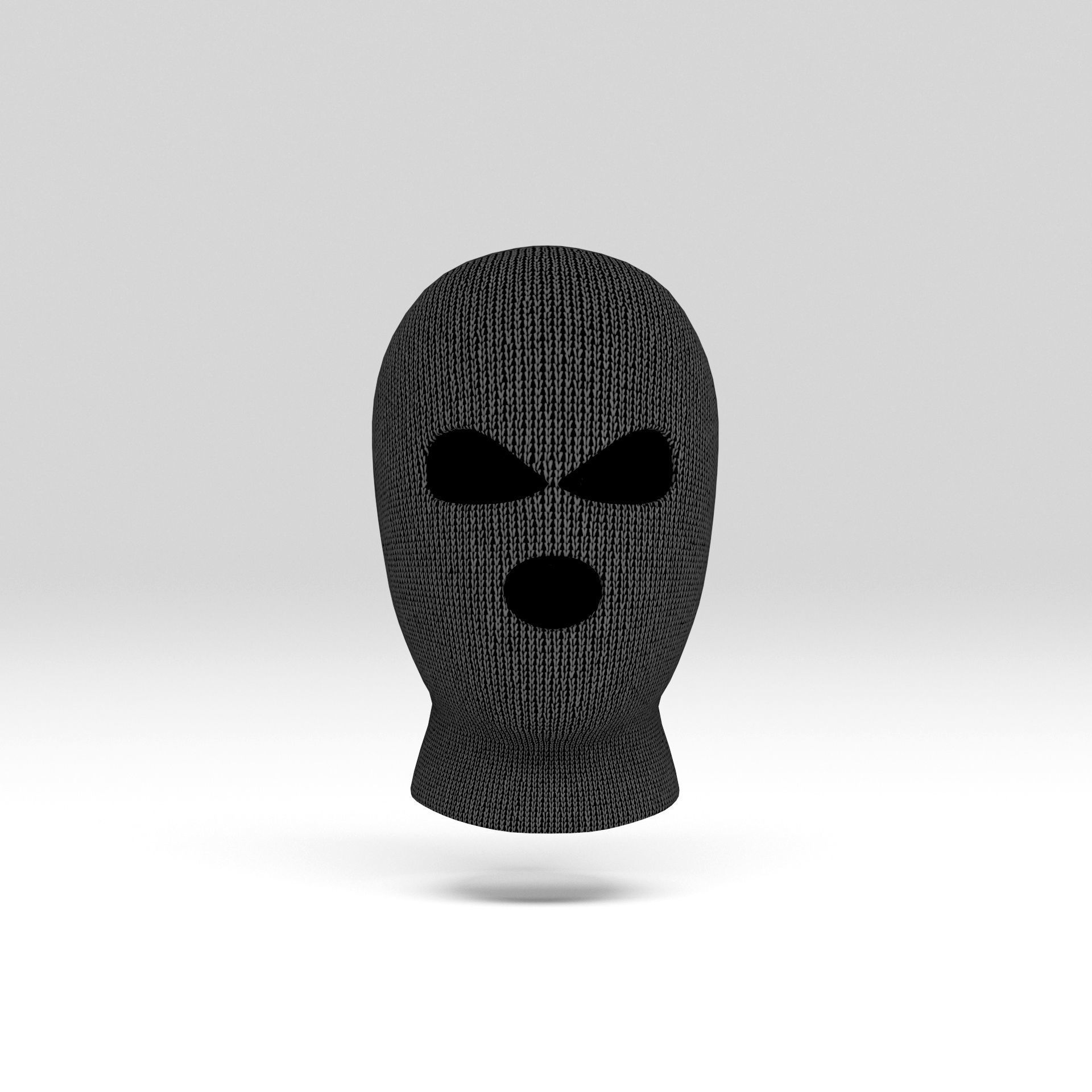 Balaclava mask 3D model_3
