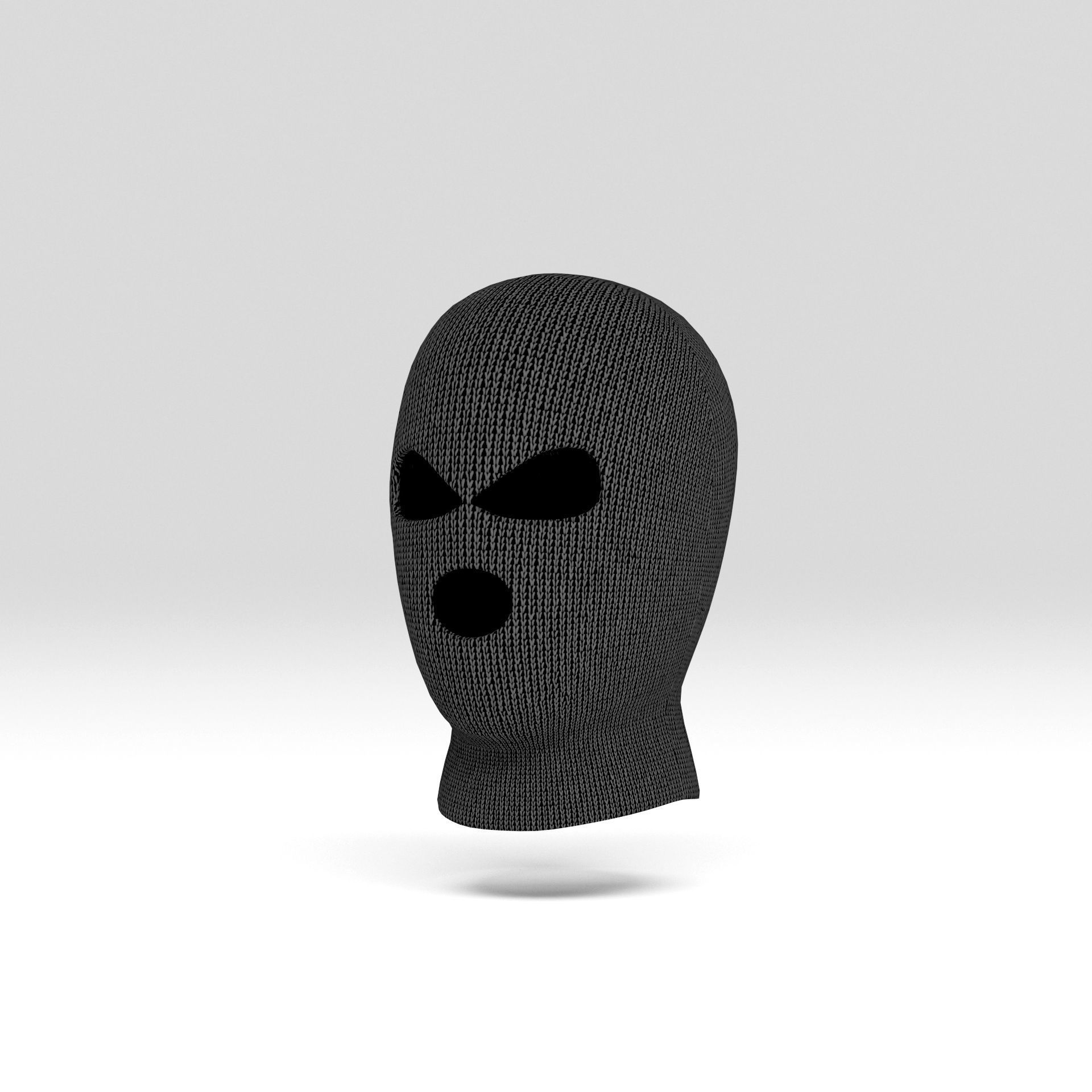 Balaclava mask 3D model_4