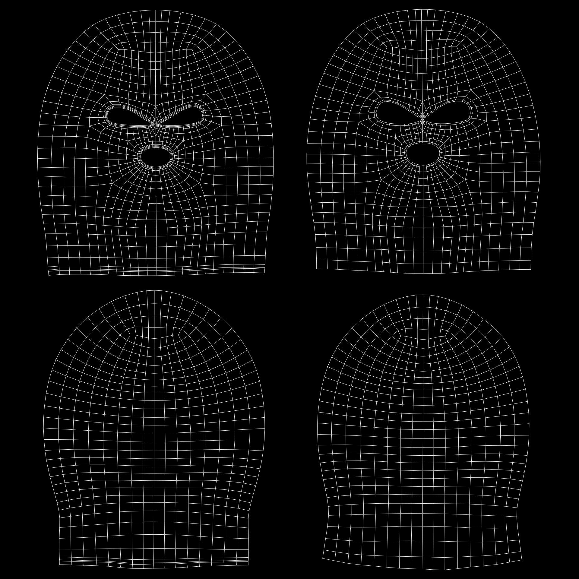 Balaclava mask 3D model_9