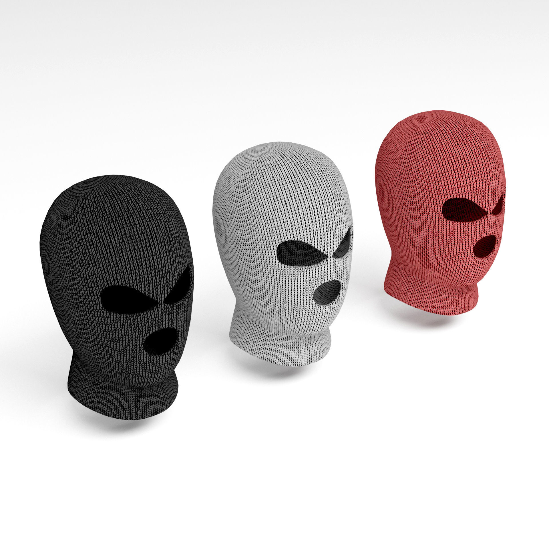 Balaclava mask 3D model_2