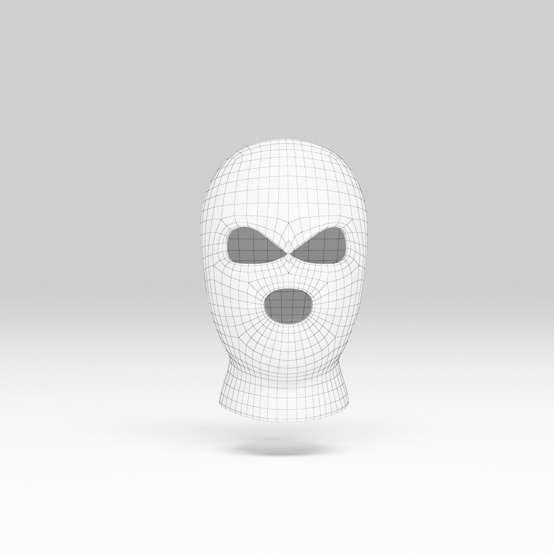 Balaclava mask 3D model_7