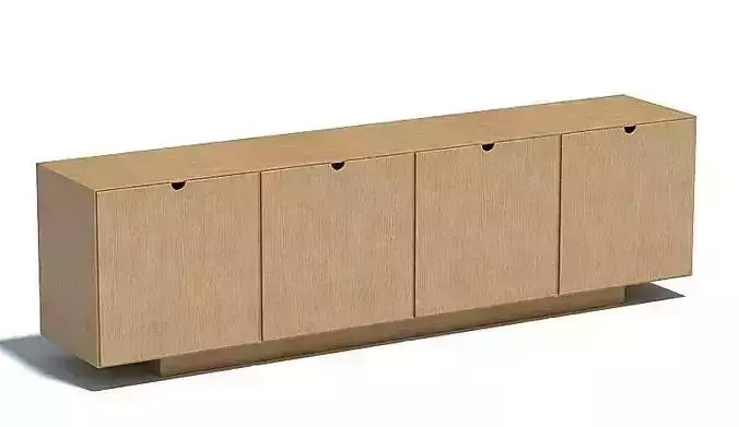 Four Door Wood Cabinet