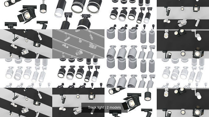 Track light 3D Model Collection