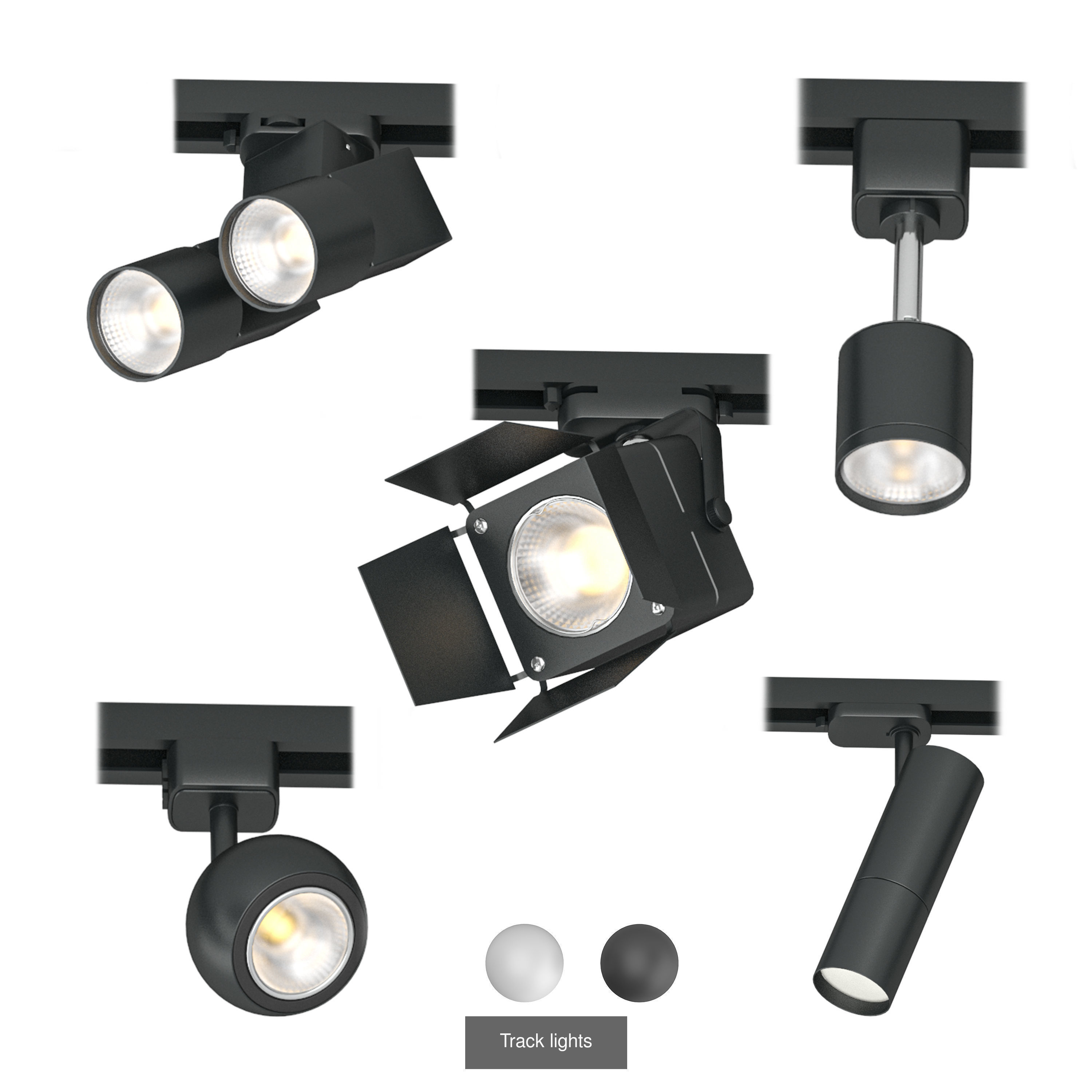 Track light 3D Model Collection_1