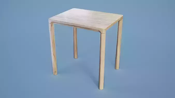 Minimalist Table 001 - Light Wood