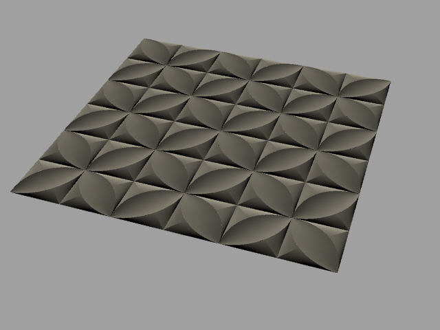 Panel Pattern Kelopak 3D model_2