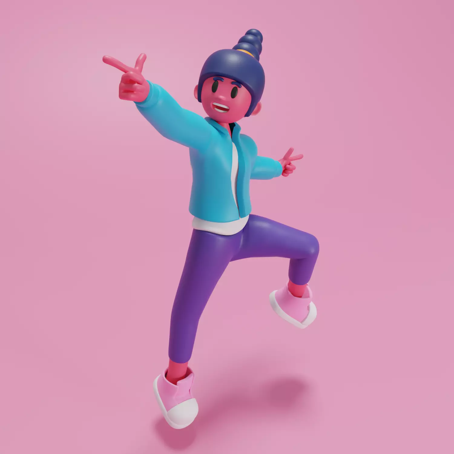 3D Cartoon Character 3D model_0
