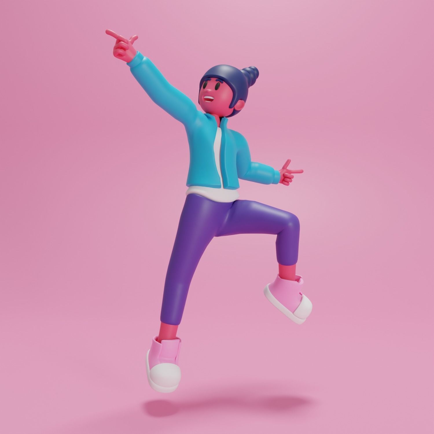 3D Cartoon Character 3D model_1