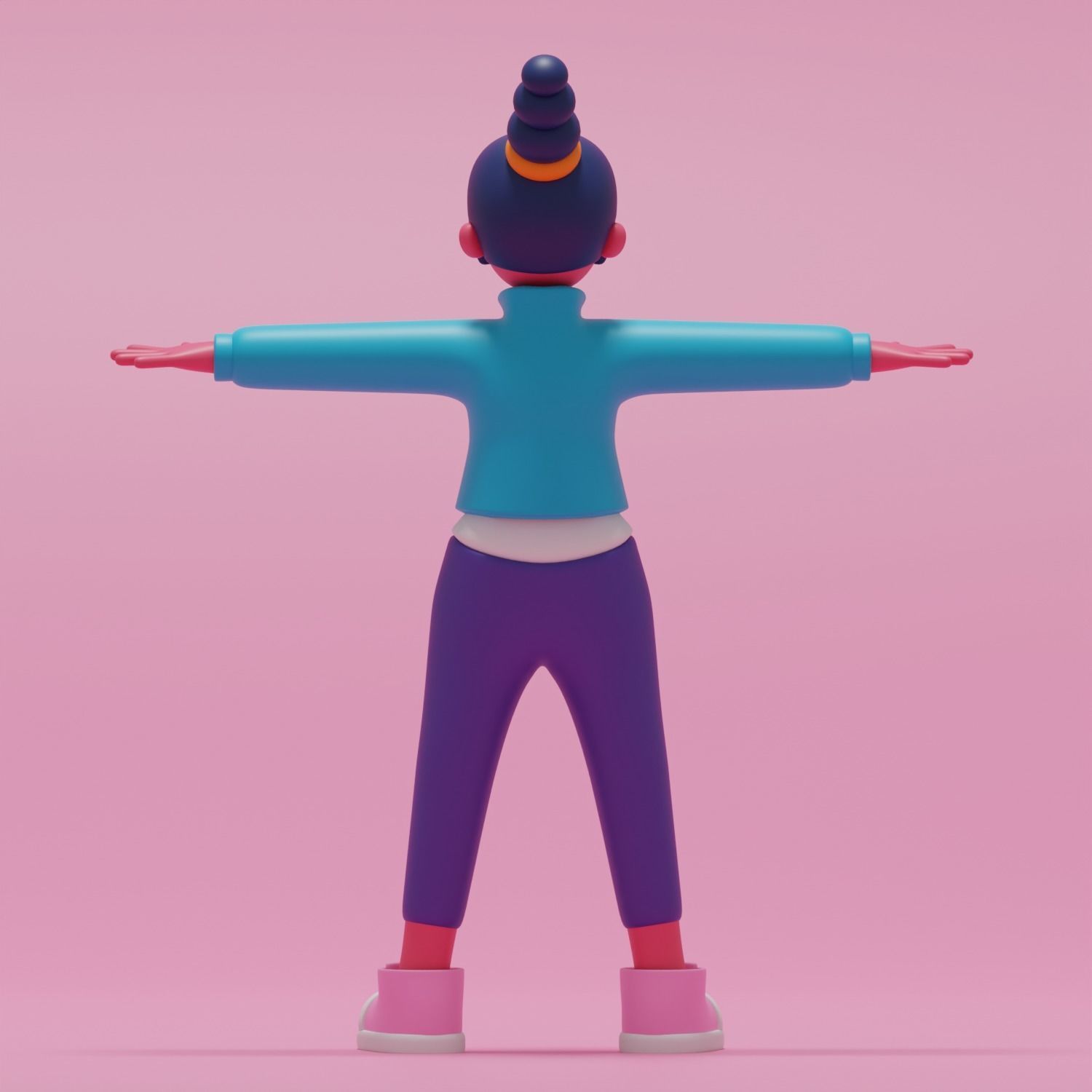 3D Cartoon Character 3D model_4