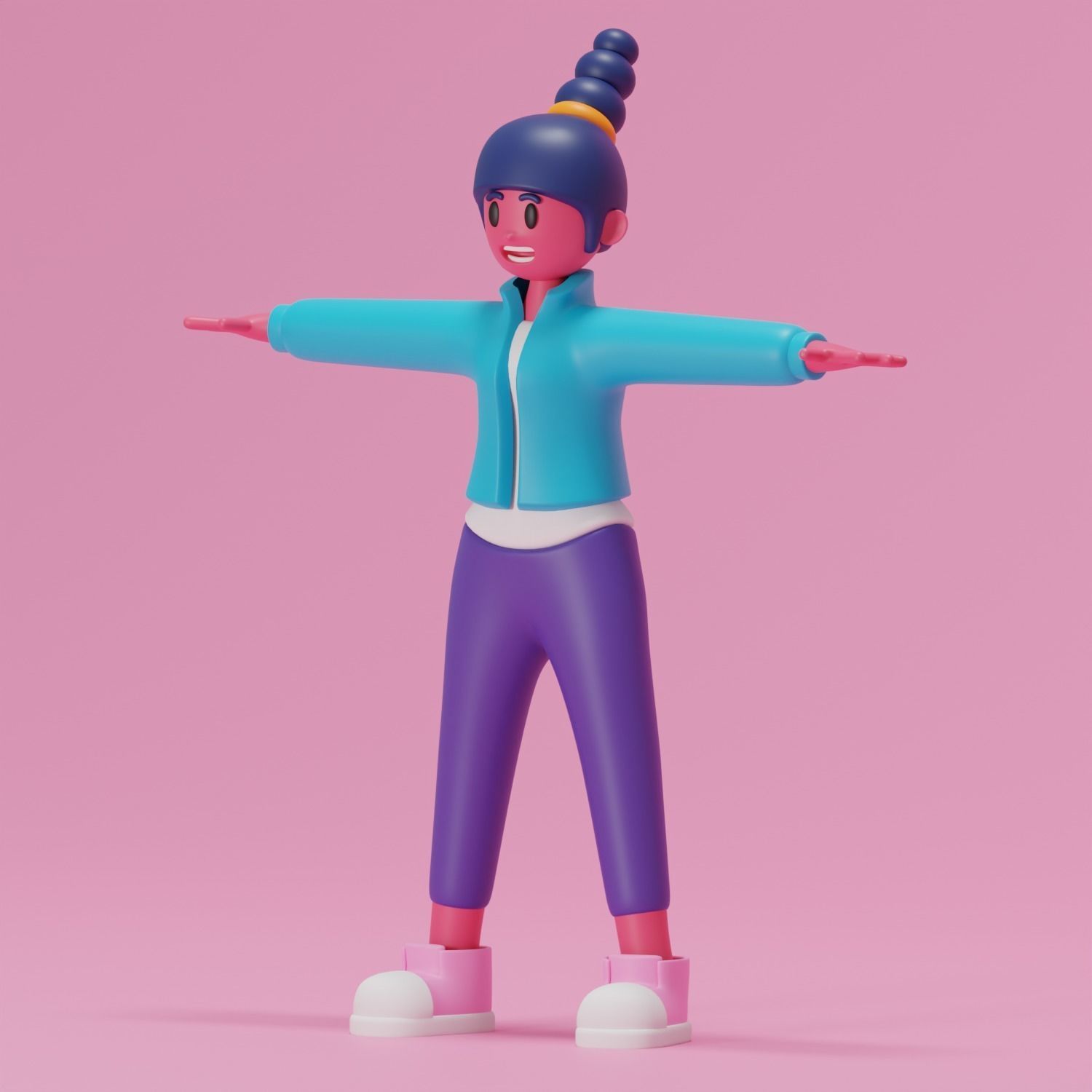 3D Cartoon Character 3D model_6