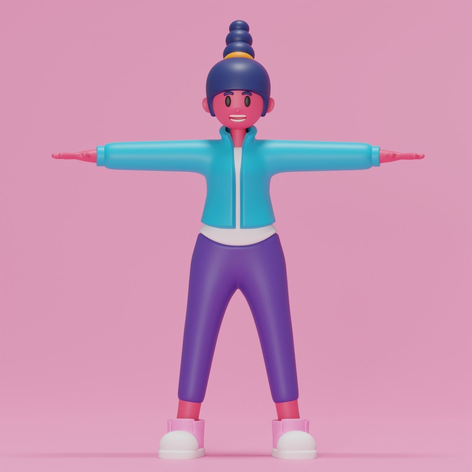 3D Cartoon Character 3D model_2