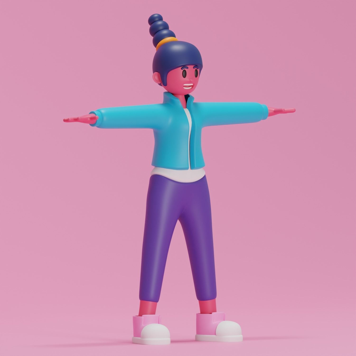 3D Cartoon Character 3D model_5