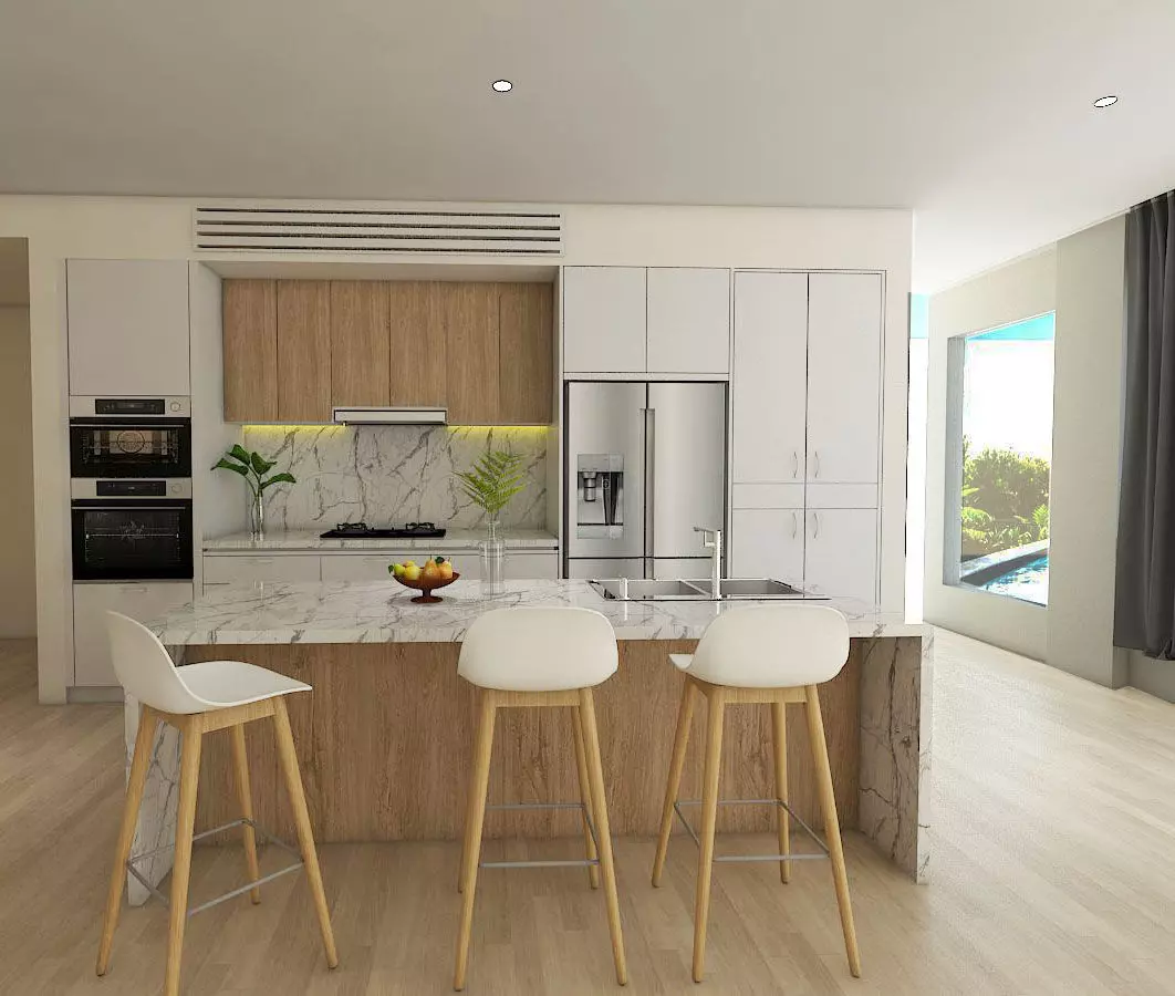 Modern Kitchen with Vray 2 Material Edit Ready 3D print model
