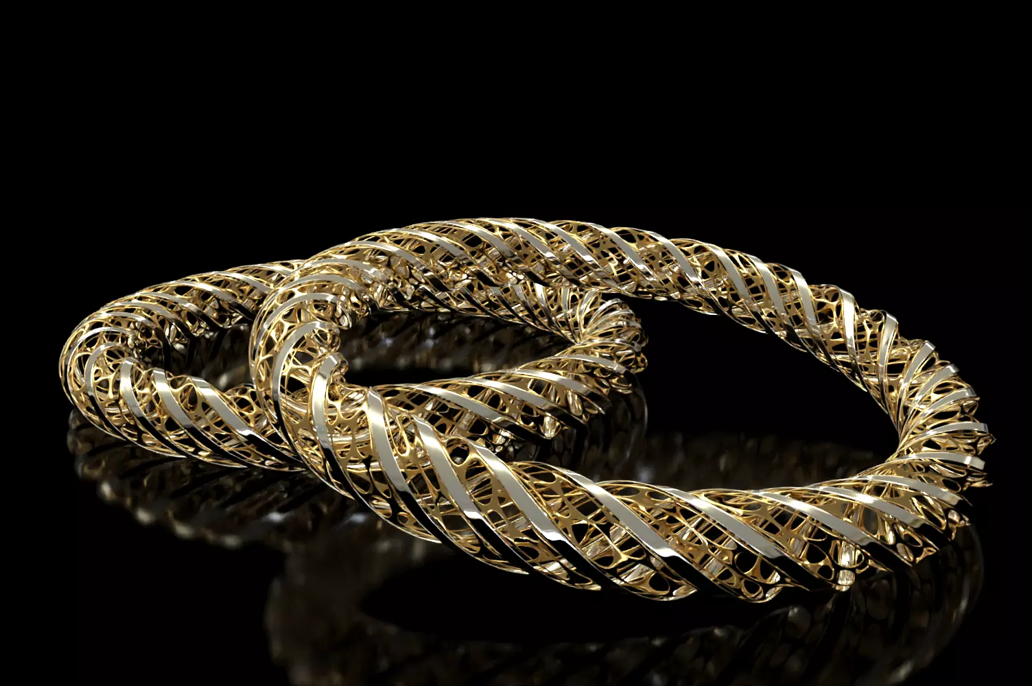Bangles jewelry  3D model_0