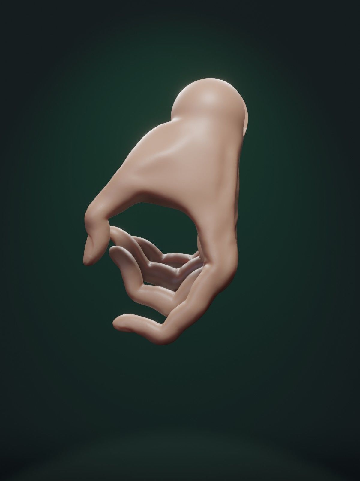 Mars BJD Hand Pose 4 3D print model_3