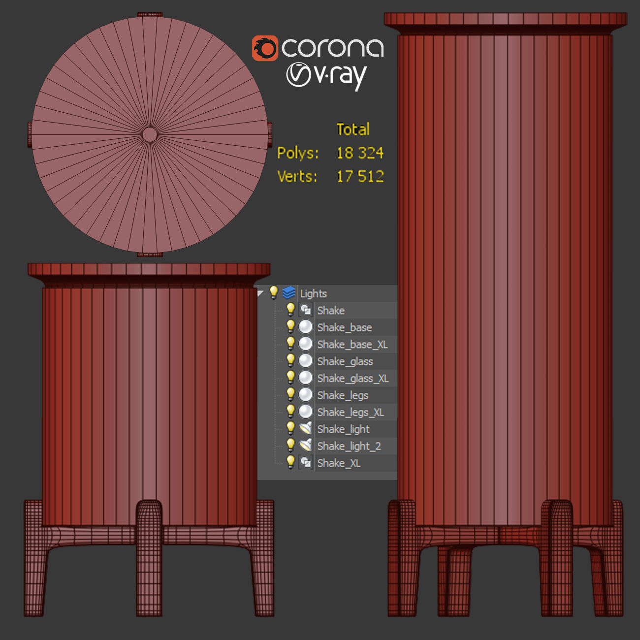 Shake Ethimo set 3D model_4