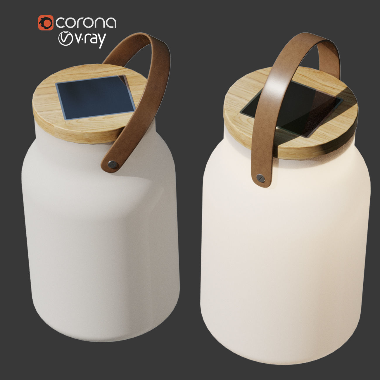 Milk Solar lamp Ethimo 3D model_2