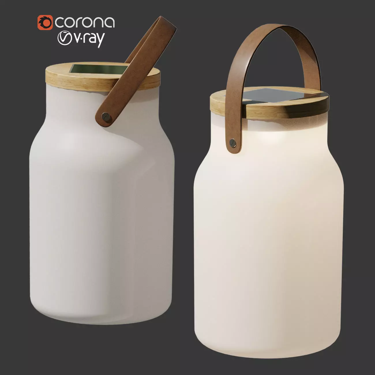 Milk Solar lamp Ethimo 3D model_0