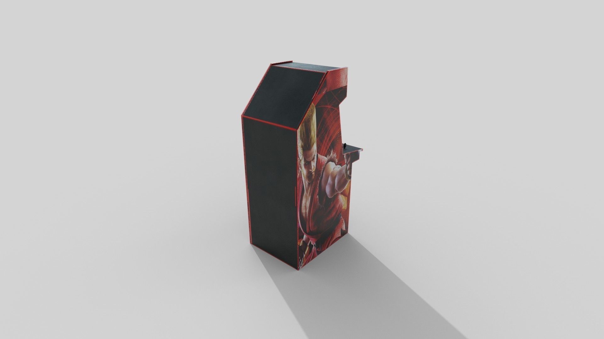 Arcade Machine Low-poly 3D model_4