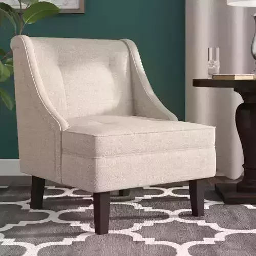Lindsay  Wide Tufted Side Chair