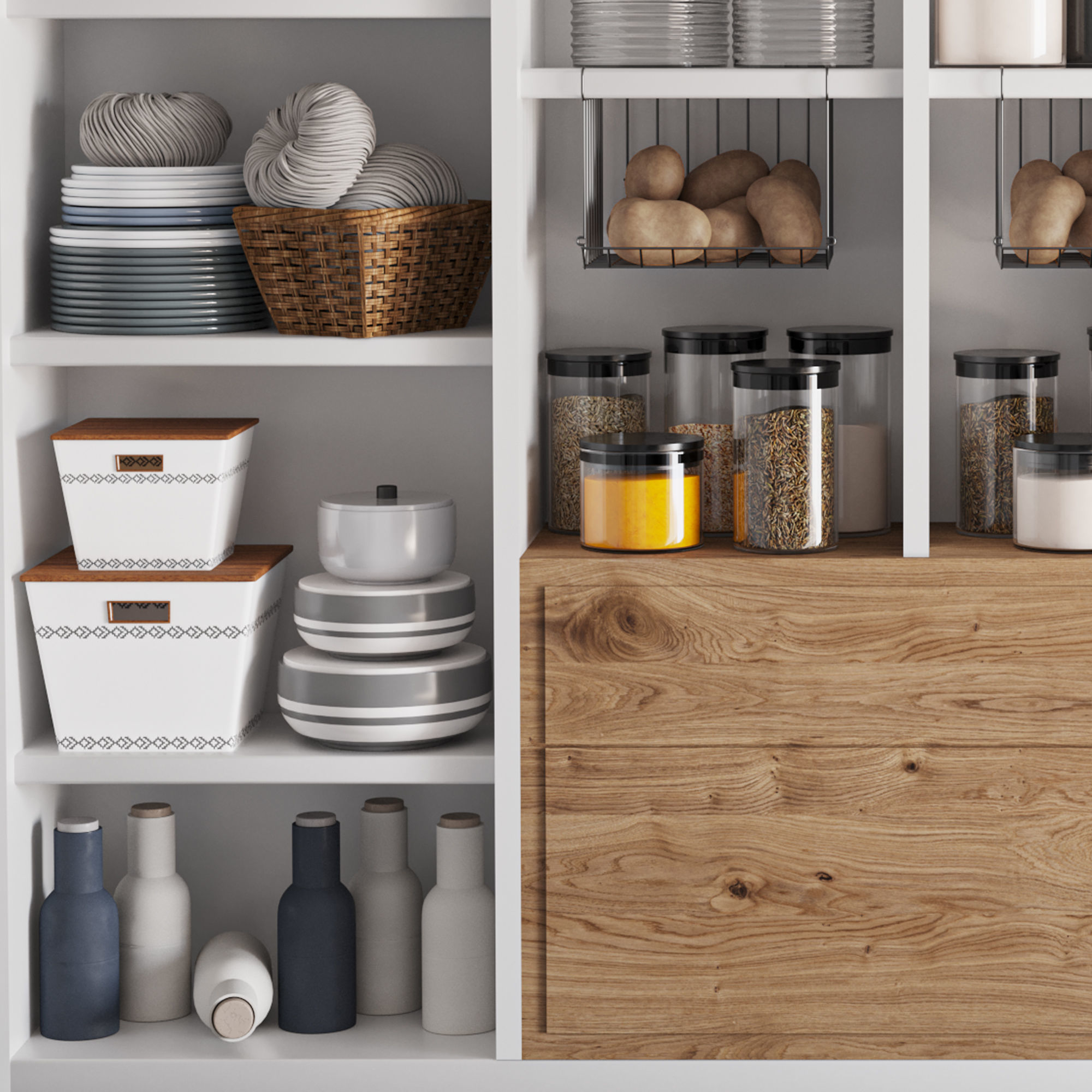 kitchen accessories027 pantry 3D model_5