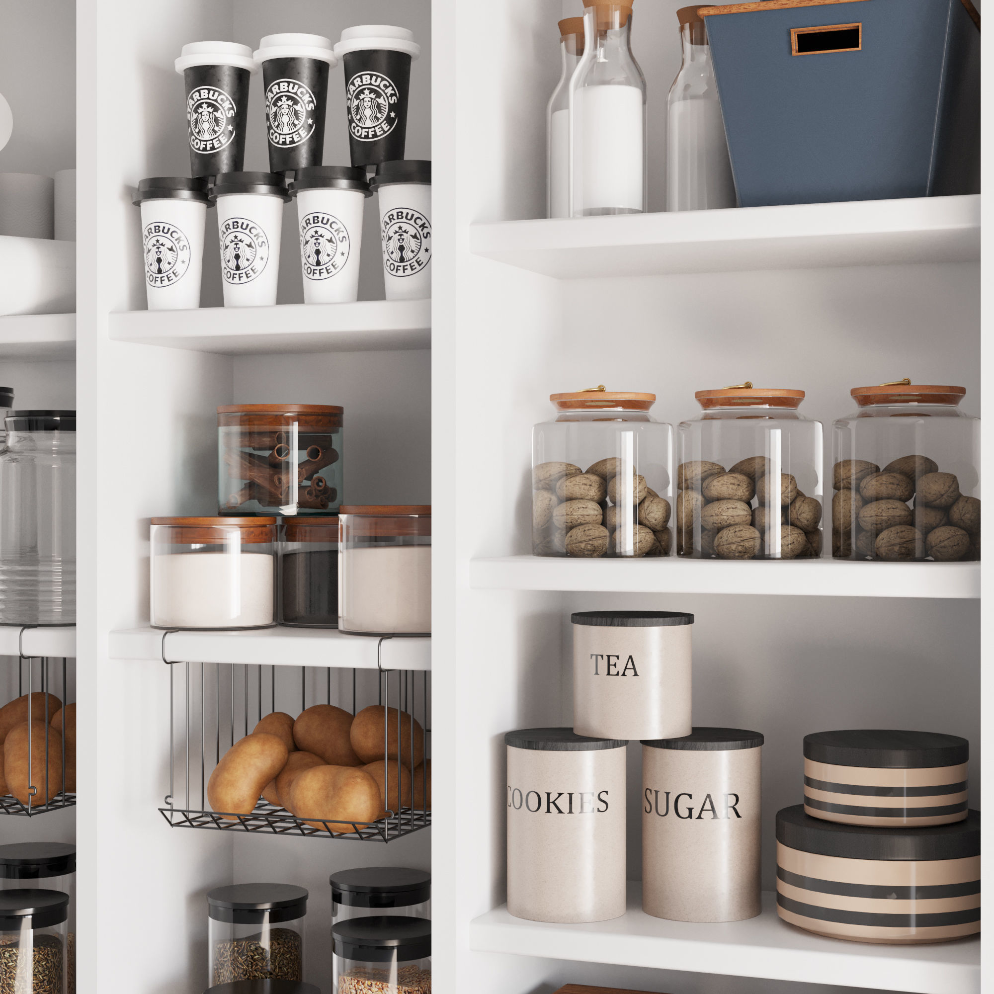 kitchen accessories027 pantry 3D model_2