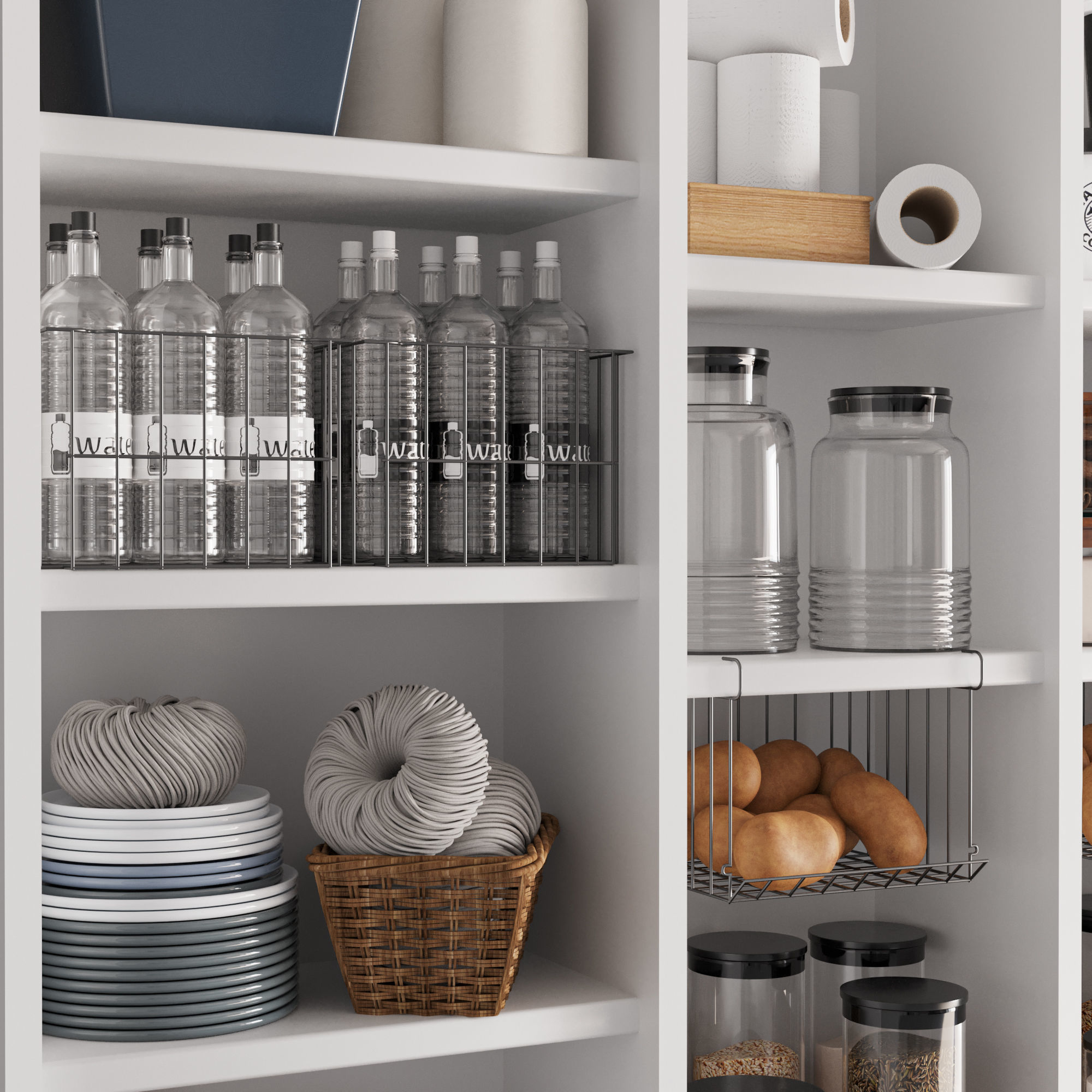 kitchen accessories027 pantry 3D model_1