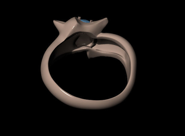 Fox Ring 3D print model_2